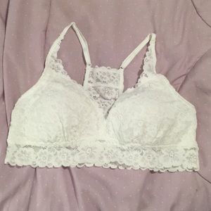 White Aerie lace bralette